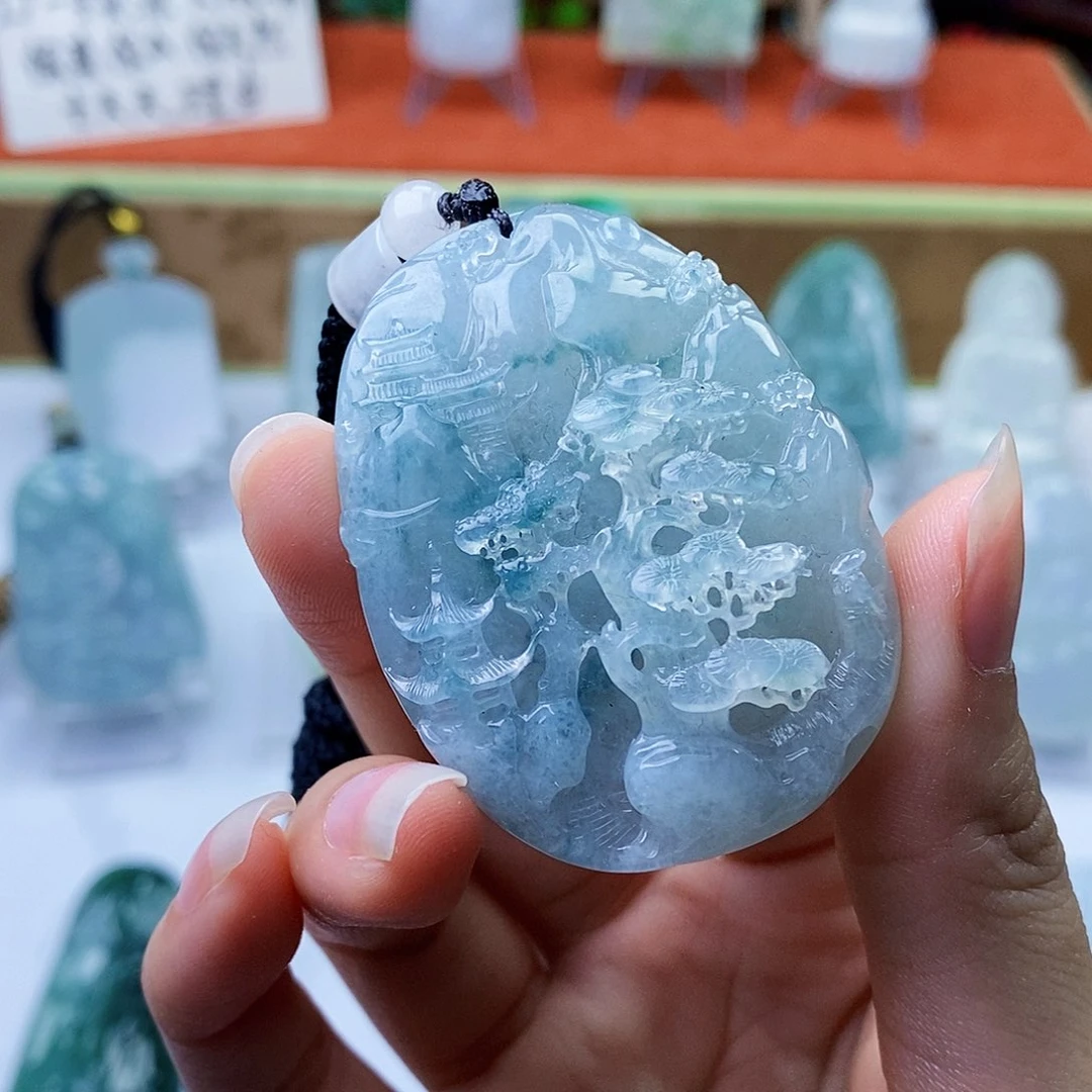 颈饰未镶嵌翡翠翡翠