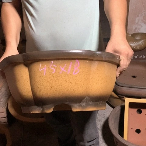 紫砂花盆手工制作