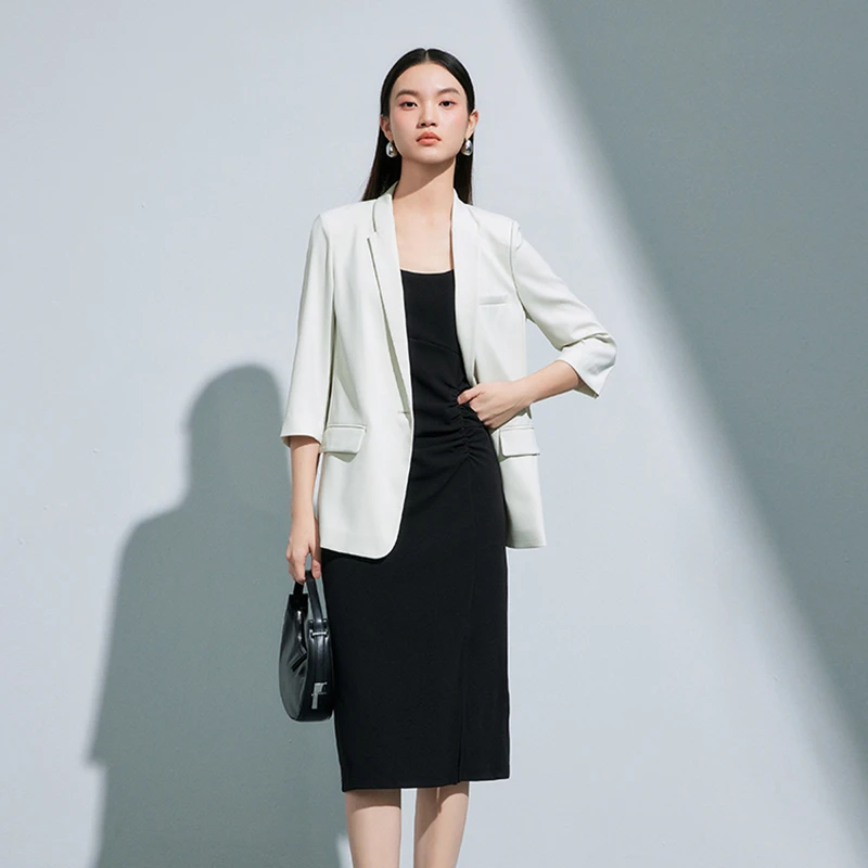 【小余专属】MOFAN摩凡夏新款黑色连衣裙