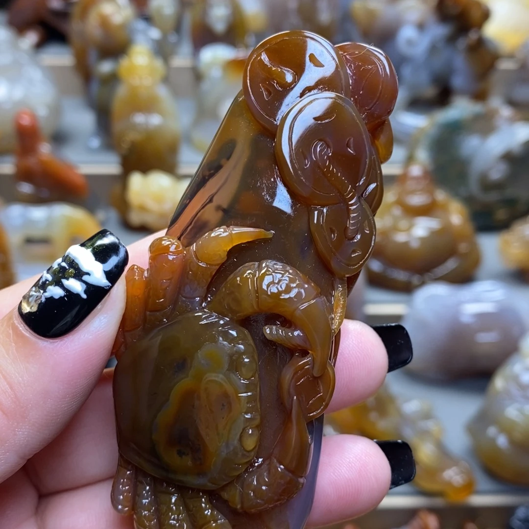 玛瑙/玉髓未镶嵌把件