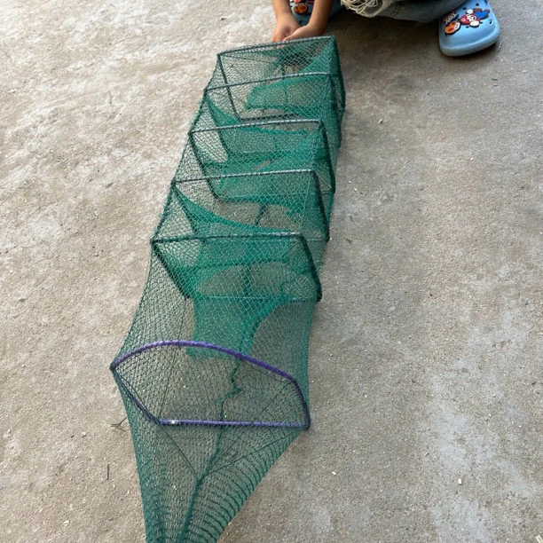 【无赠品】有结烟盒口6节中4门十条黄鳝泥鳅笼