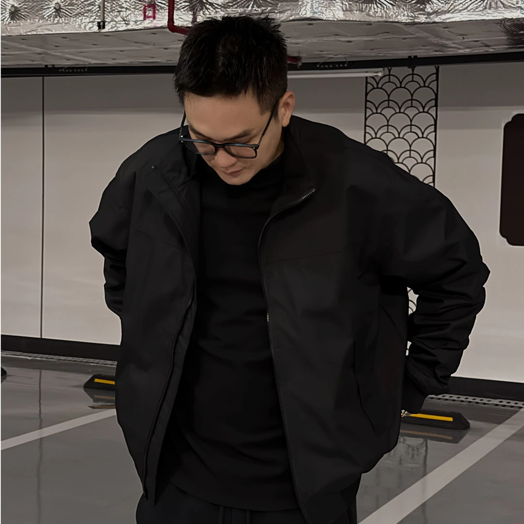 【DDZ】美式教练休闲夹克三防立领纯色春款户外工装百搭外套