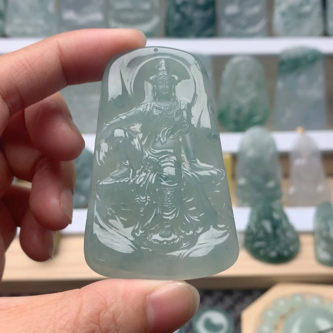 吊坠(不含链)未镶嵌翡翠观音