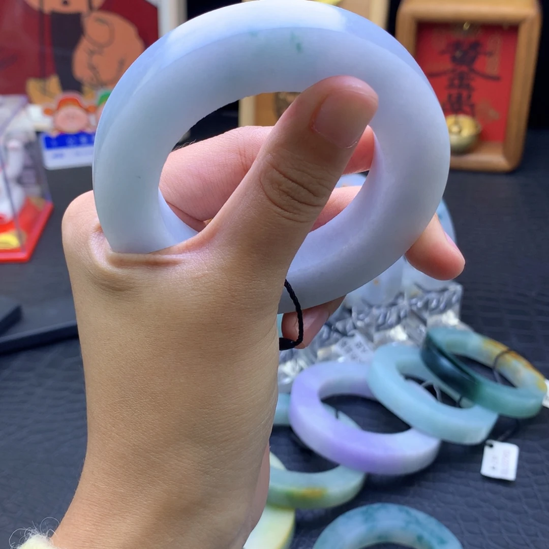 周***周定制翡翠未镶嵌翡翠手镯