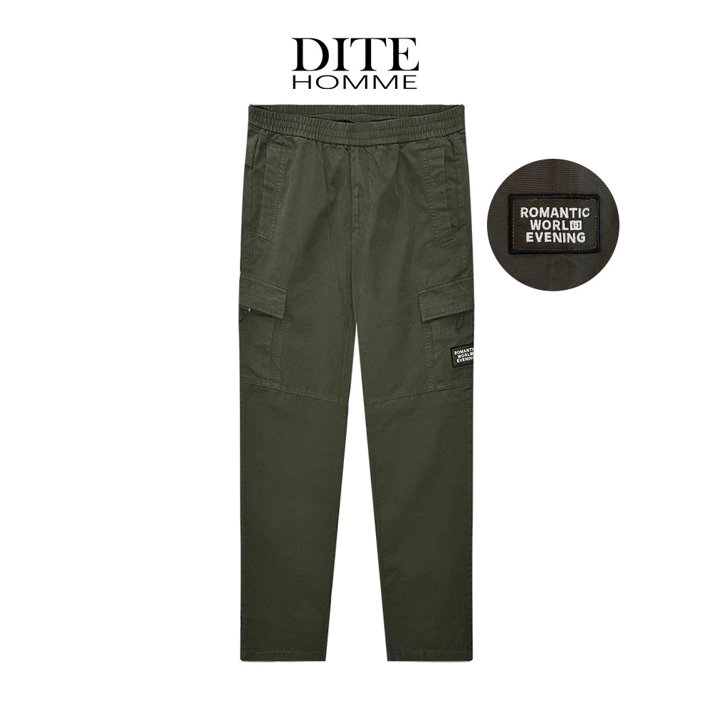 DITE男装 直筒工装裤25秋冬时尚保暖运动休闲裤百搭男装裤