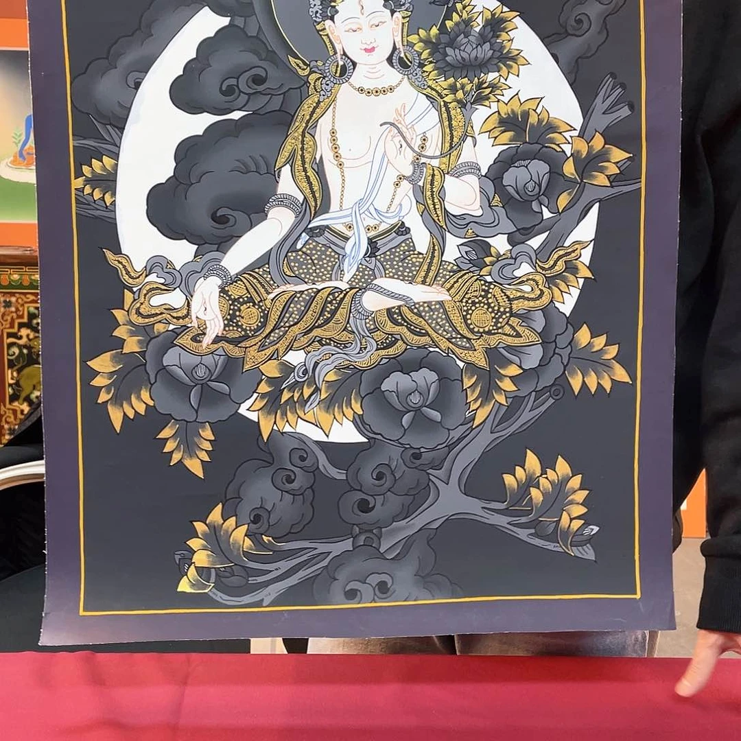 装裱画40×60白妈妈纯手绘