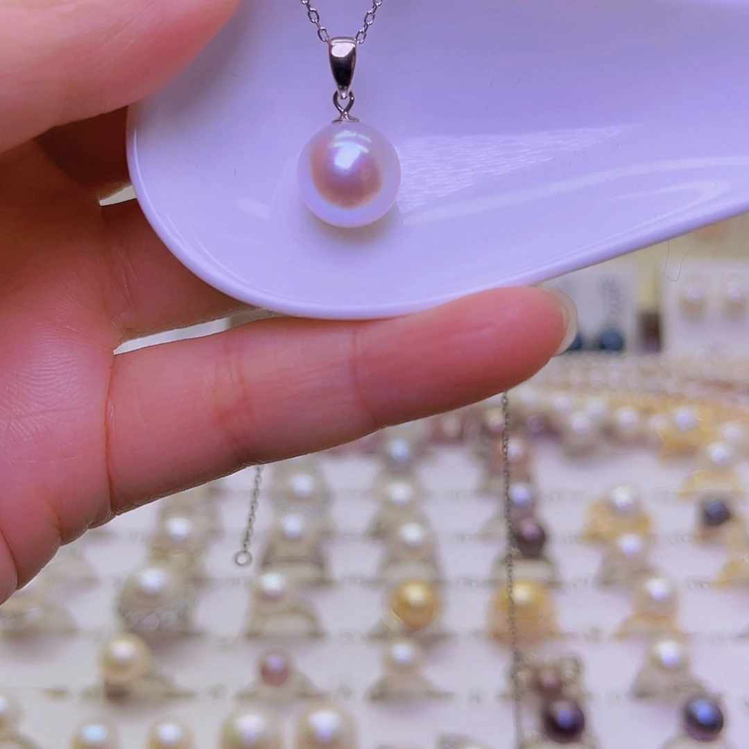 耳饰淡水珍珠银S925镶嵌