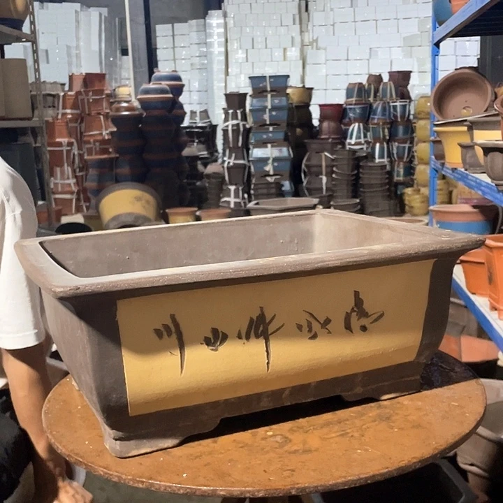 40黄色马槽花盆花盆