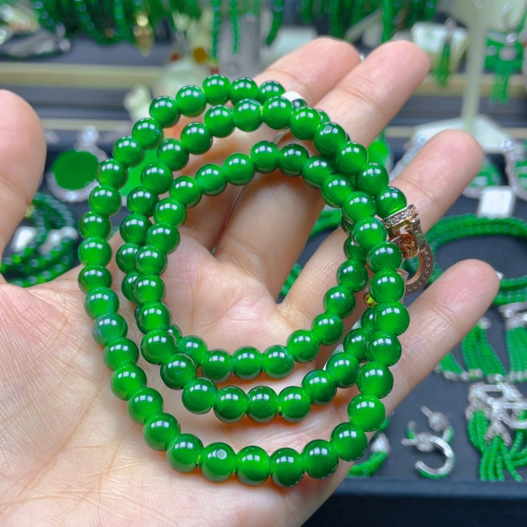 颈饰未镶嵌翡翠项链7