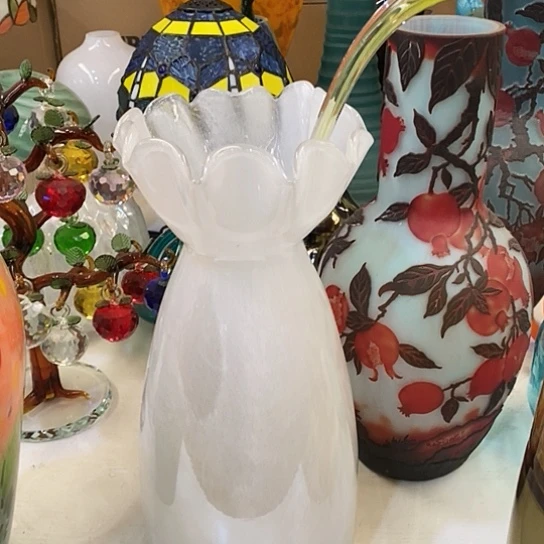 琉璃高度33厘米琉璃花瓶