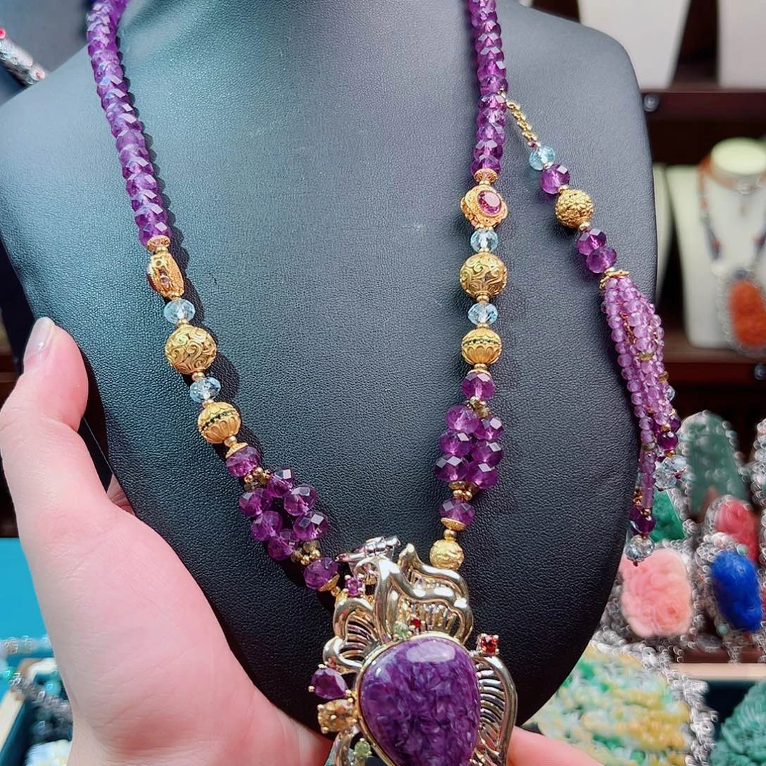 银S925镶嵌项链水晶项链