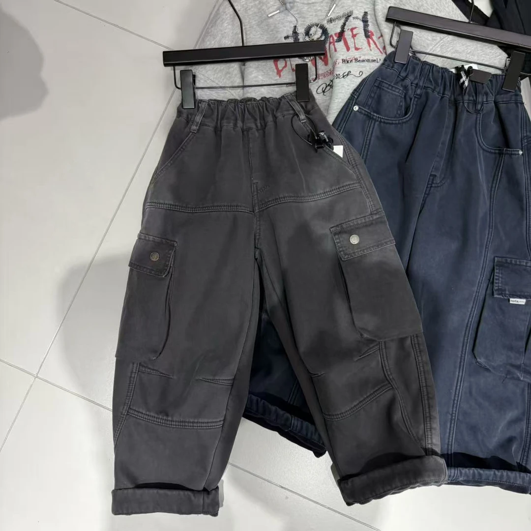 【现货】杭州六小六正版 BY LIUXIAOLIU冬季儿童加绒工装裤20261