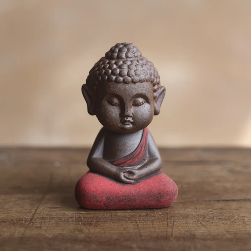 纳兰-红衣静心小如来家室用茶宠摆件（Q2049）