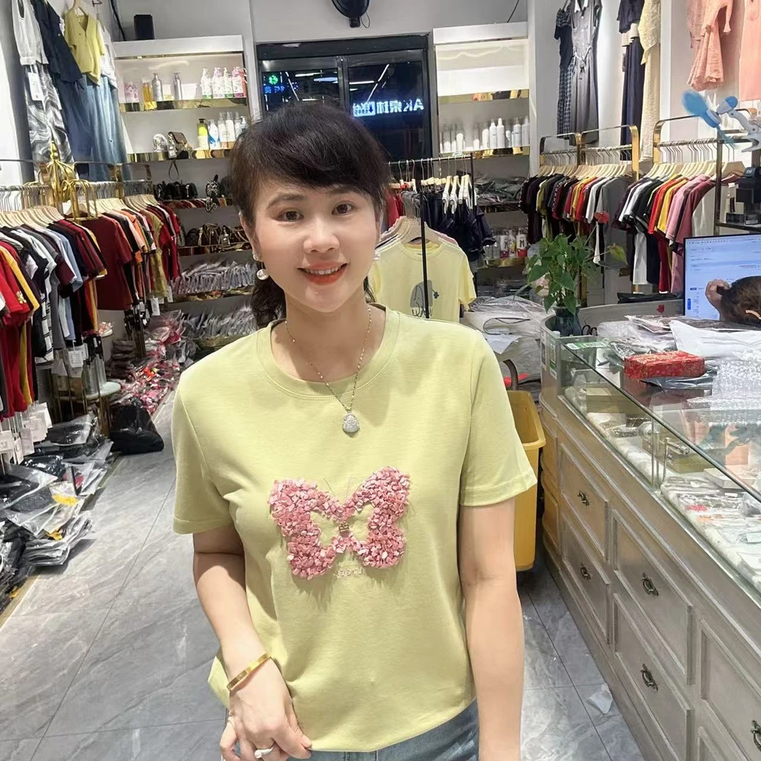 17-19300蝴蝶款T恤62长