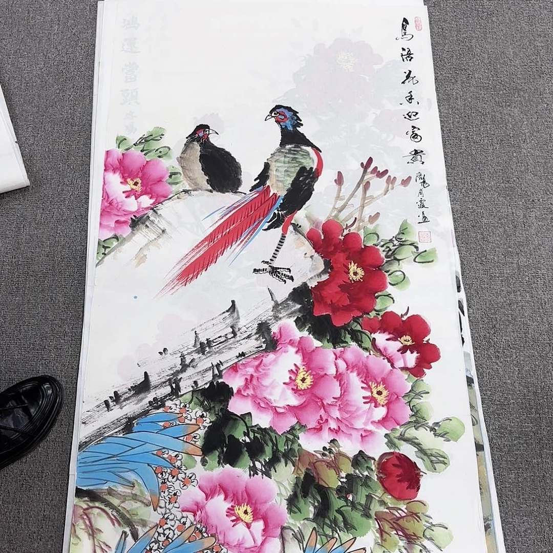 国画国画作品多次
