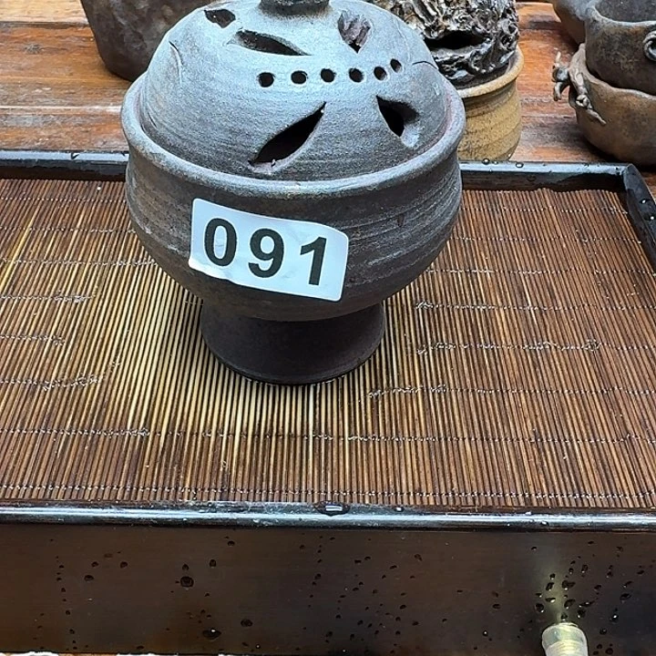 纯手工制作粗陶茶具