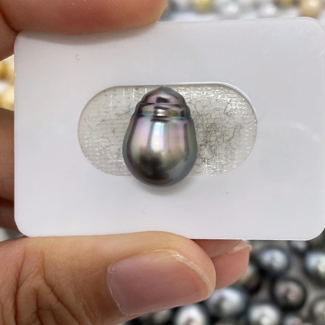 裸珠海水珍珠大溪地巴洛克炫粉11.3m