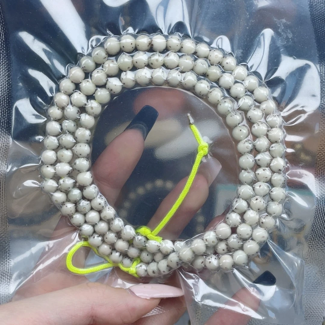 星月菩提吊坠圆珠108半臂留白