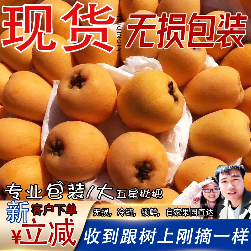 【爆汁甜】四川五星大枇杷农家现摘当季新鲜孕妇枇杷鲜果无损发包邮