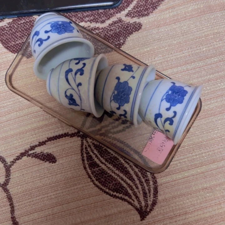 在***人杯景德镇陶瓷小杯子葫芦花的