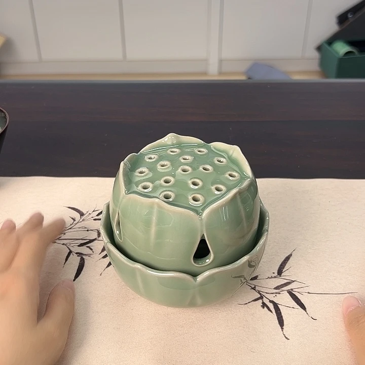 龙泉云间青瓷小米茶器