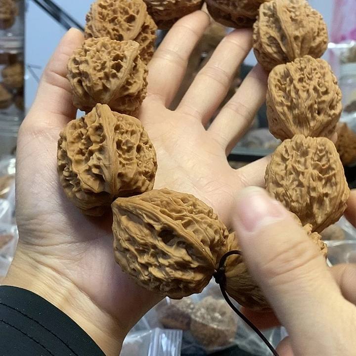 把件文玩核桃38鸡心手持油