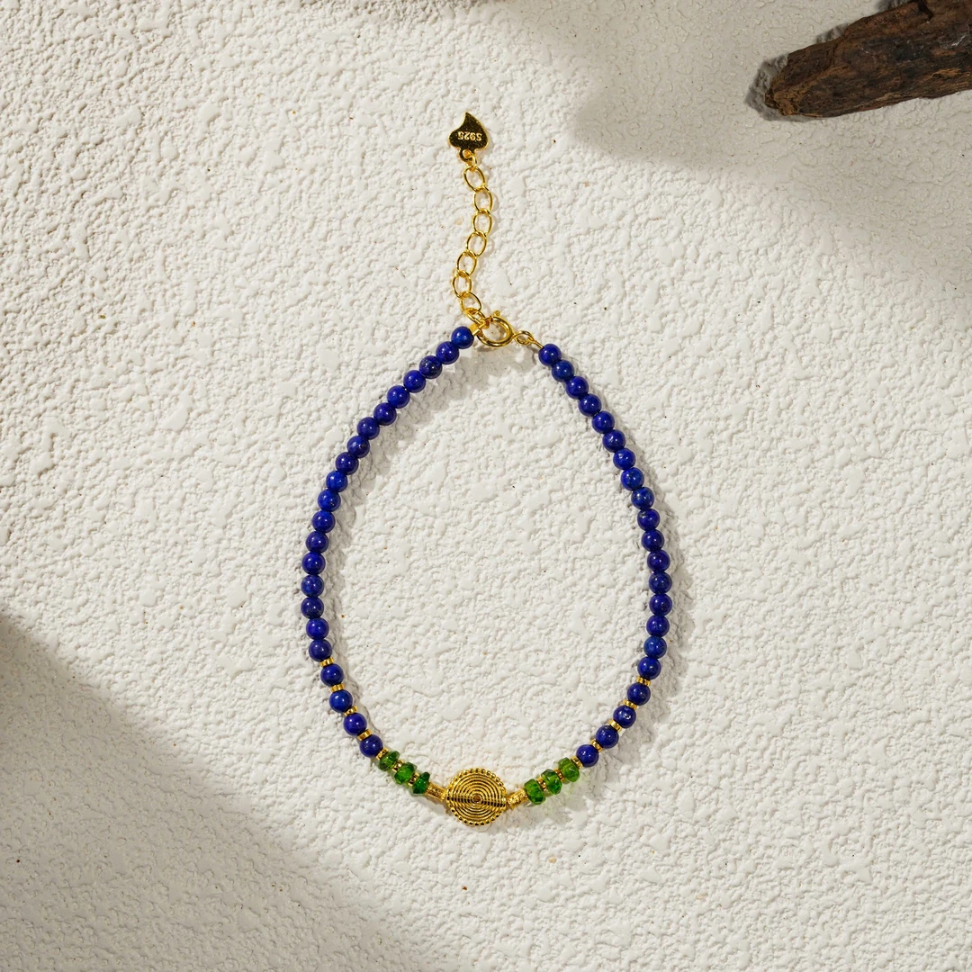 【快乐生才串】阿富汗青金手链（天然珠宝多样性发其一）