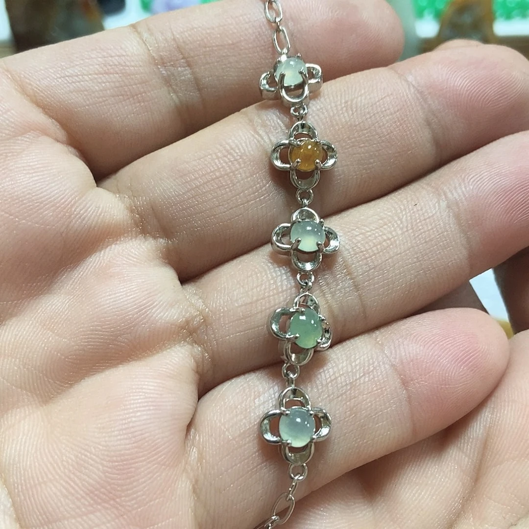 翡翠未镶嵌颈饰翡翠手链