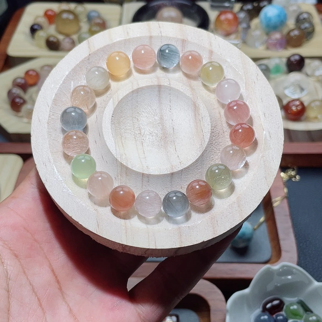 手链未镶嵌水晶彩兔毛