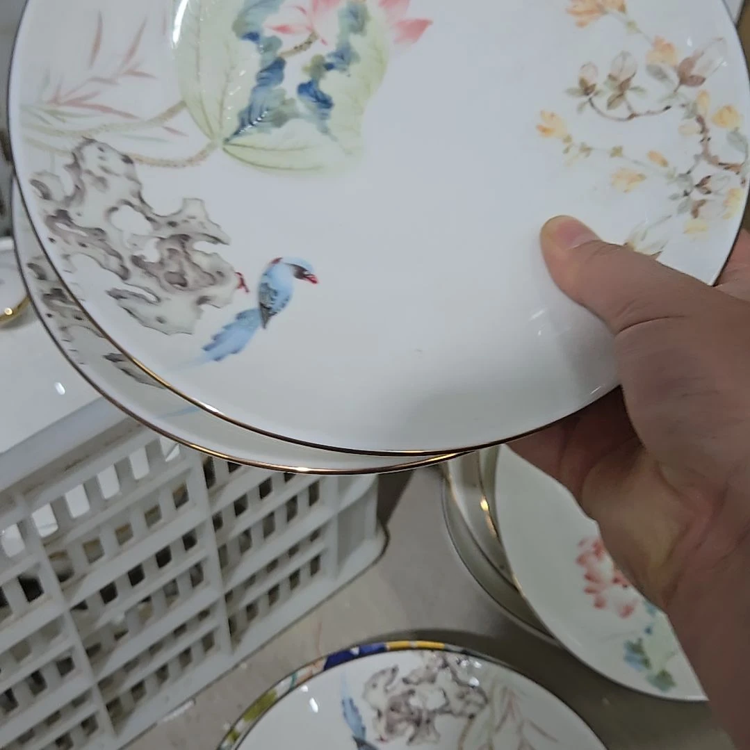碗微瑕花神8寸2个浅盘666666666