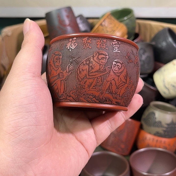 茶杯紫砂全手工紫砂主人杯