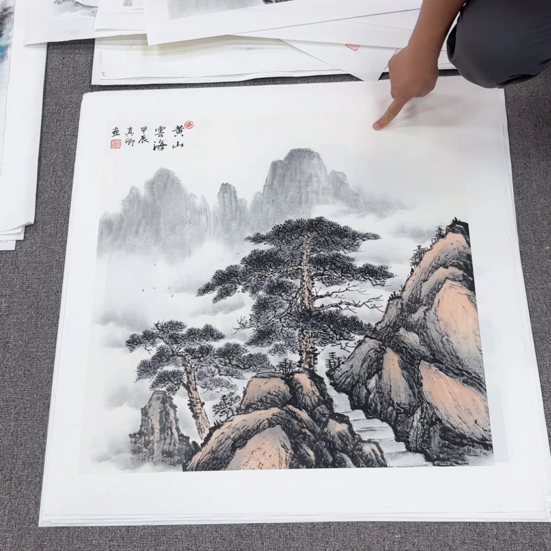 国画国画作品多次