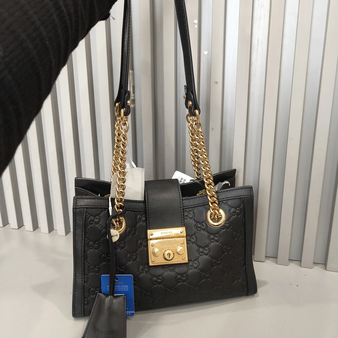 95新 GUCCI/古驰 兔兔奢/古驰单肩包padlock/250111002