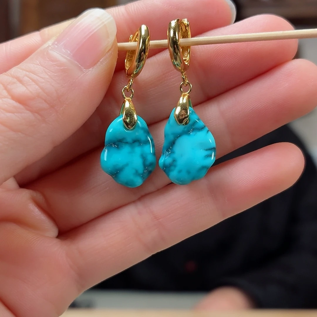 银S925镶嵌绿松石珠宝奇石