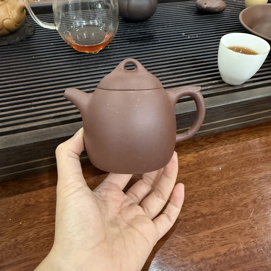 【秦权•原矿紫泥】180cc半手工紫砂壶