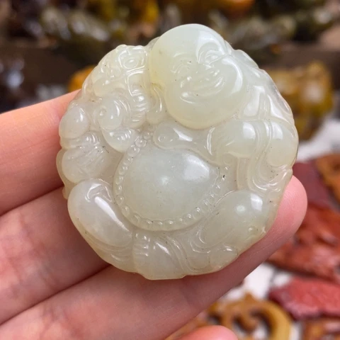 未镶嵌蛇纹石玉颈饰139