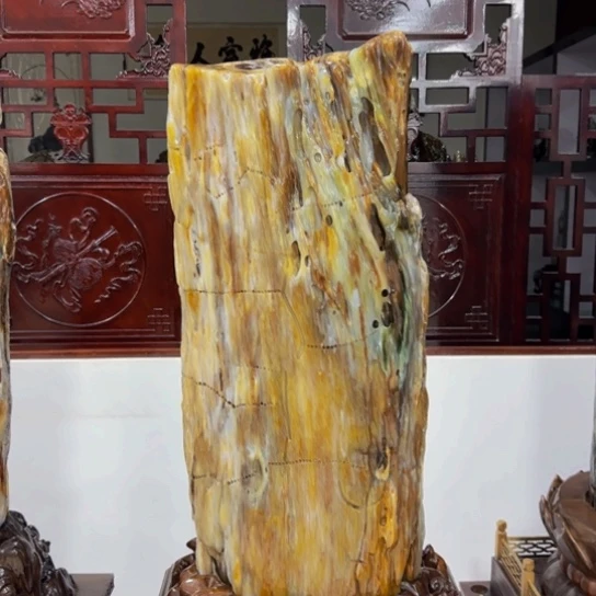 硅化玉摆件未镶嵌