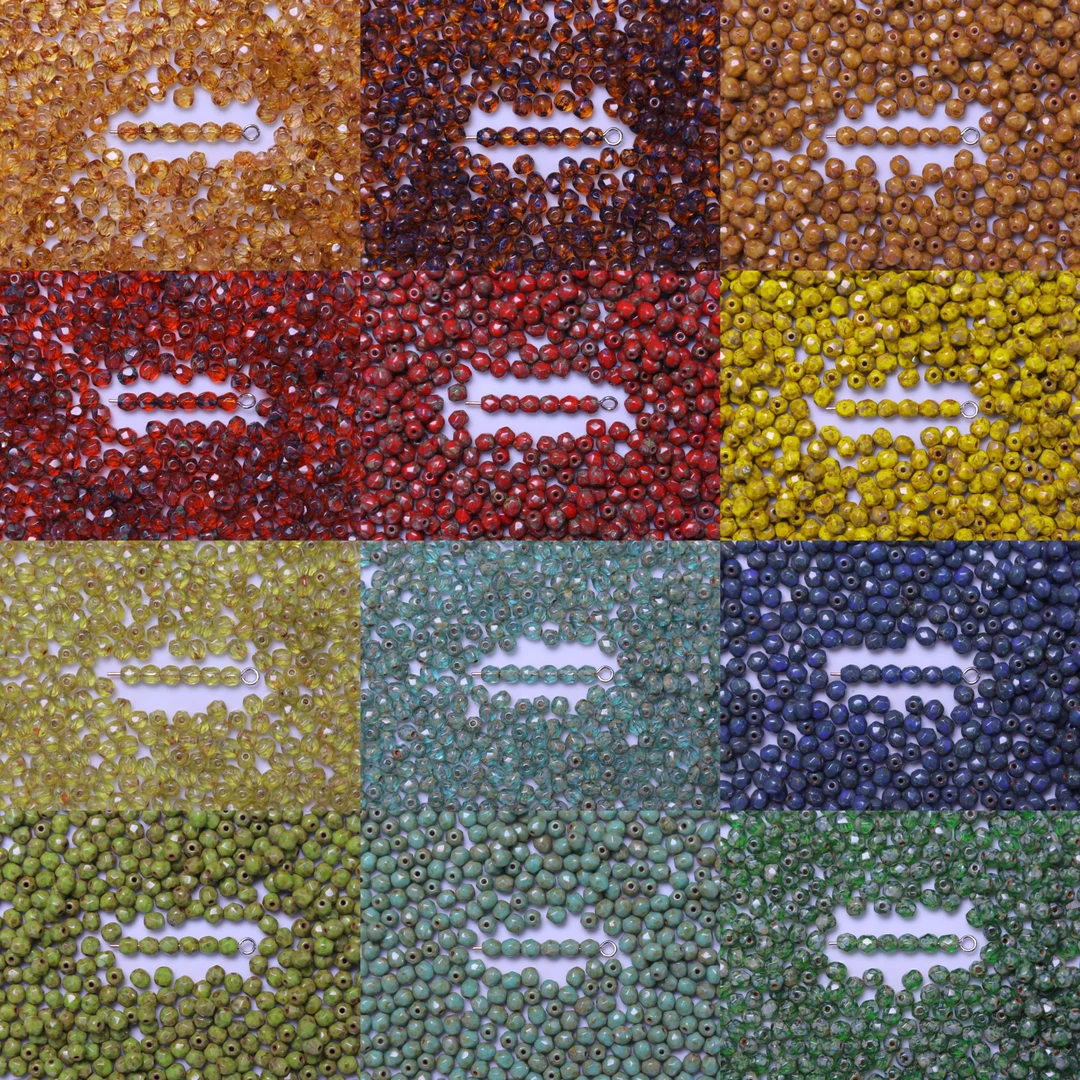 400-450进口捷克火魔珠 蝴蝶 莲雾 葡萄叶柠檬 手工DIY配件