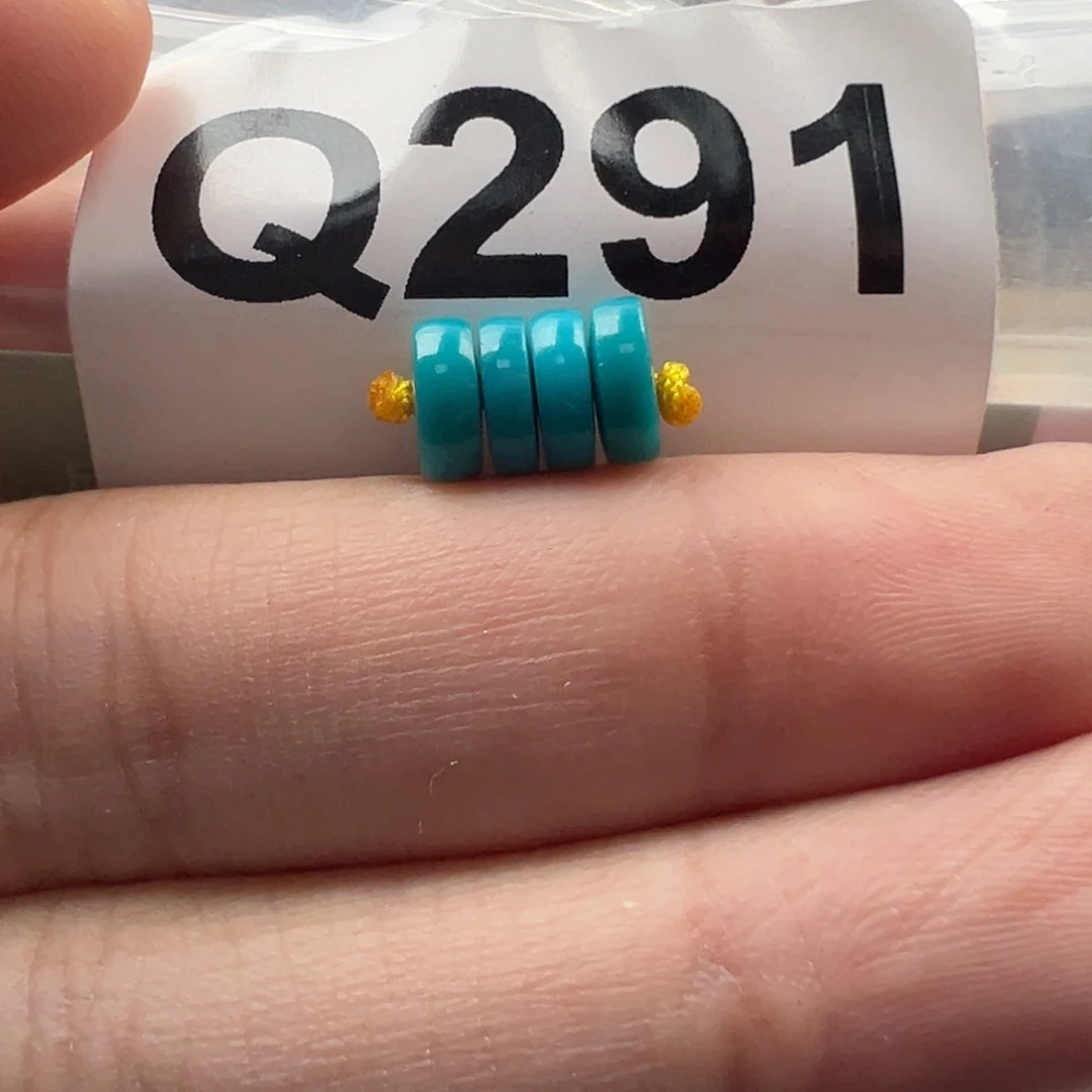 绿松石未镶嵌珠宝奇石卡6.7玉化料直切