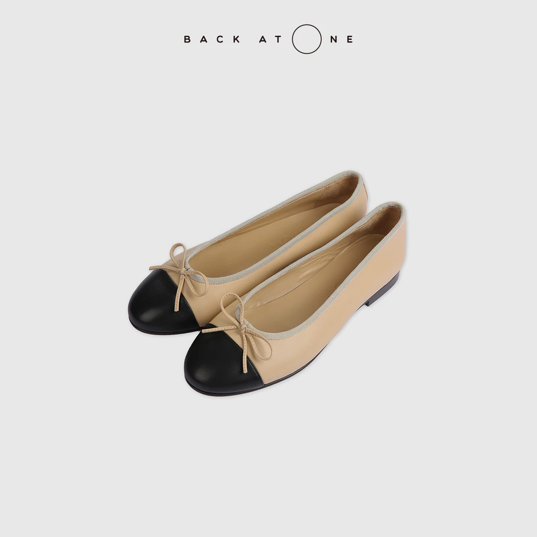 BackAtOne “优雅典藏”时髦百搭蝴蝶结小香风平底鞋 BFS-7FL209M-K