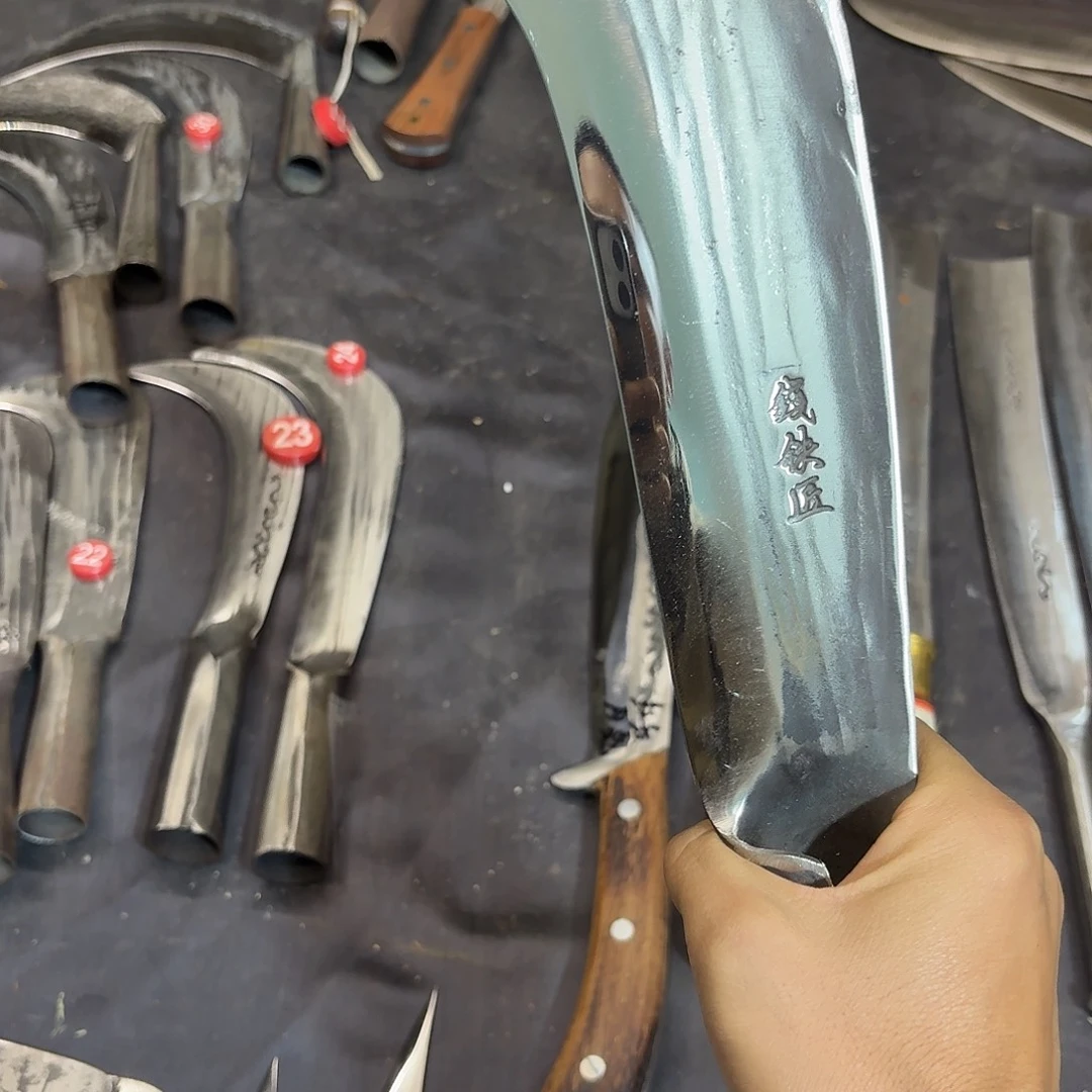 高碳锰钢云南阿老表手工锻打刀