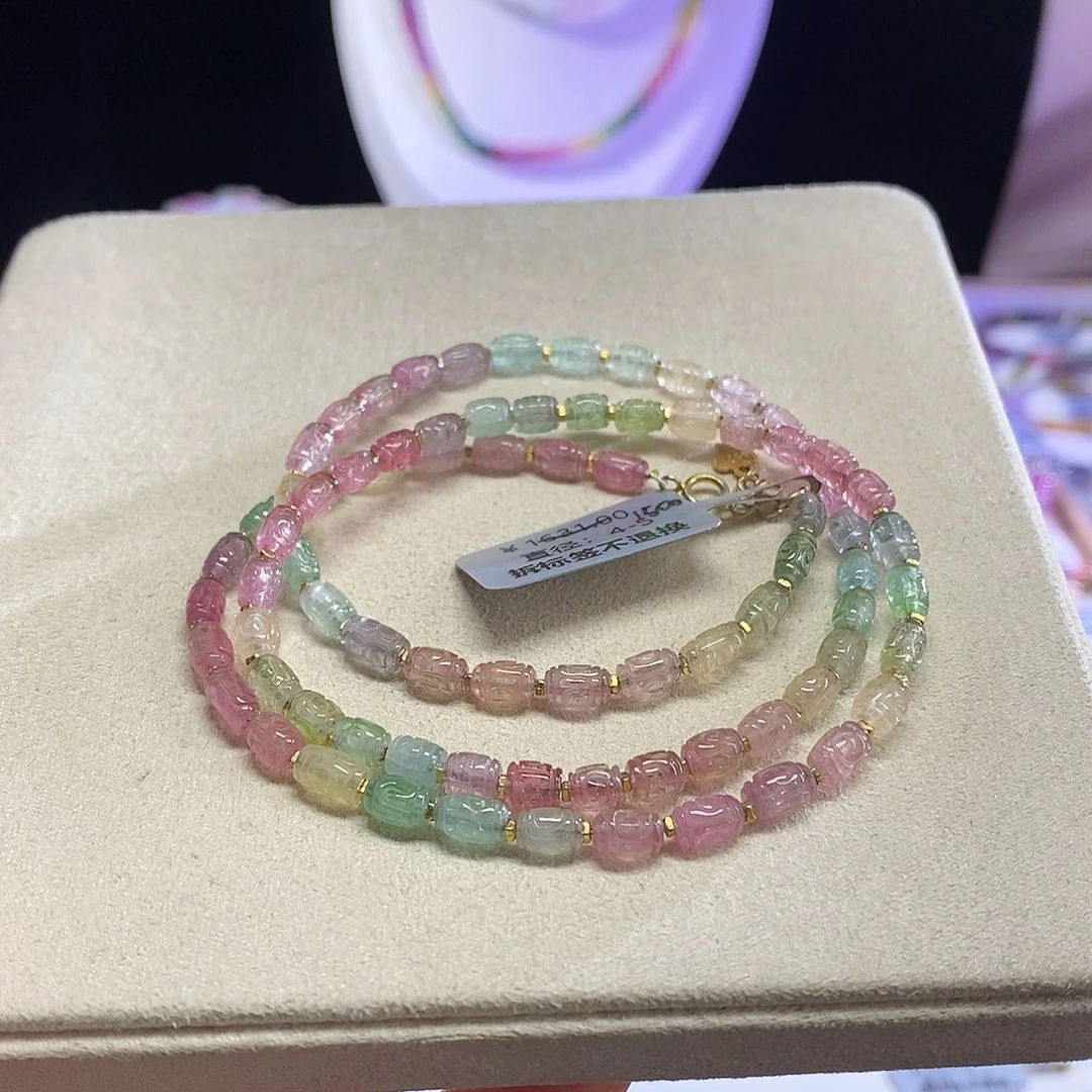 手串未镶嵌碧玺回纹锁骨链