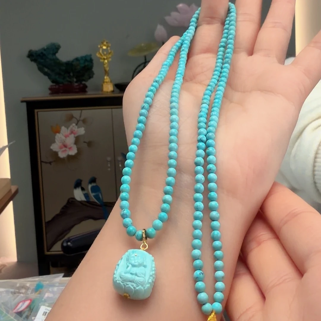 绿松石未镶嵌颈饰