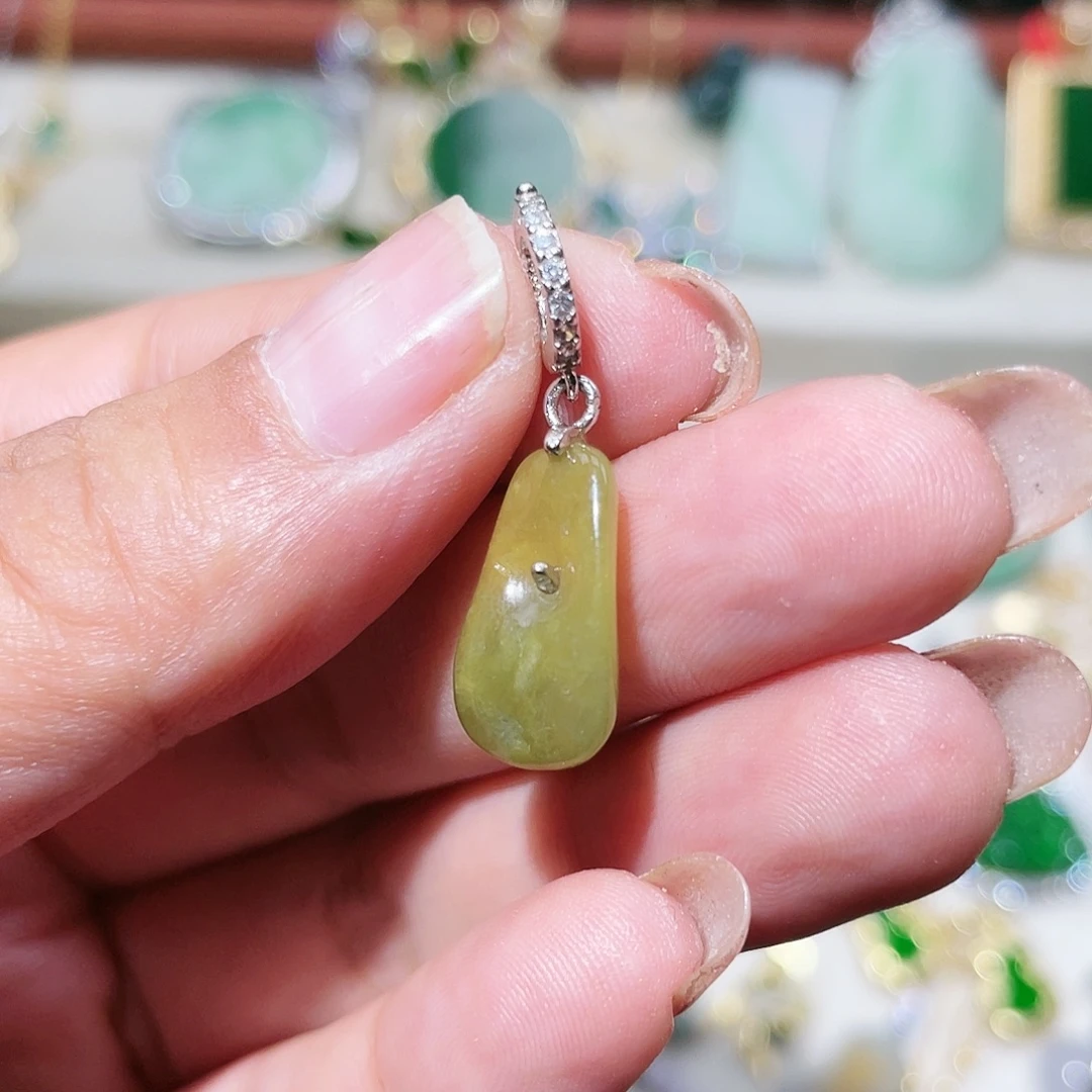 翡翠银S925镶嵌颈饰