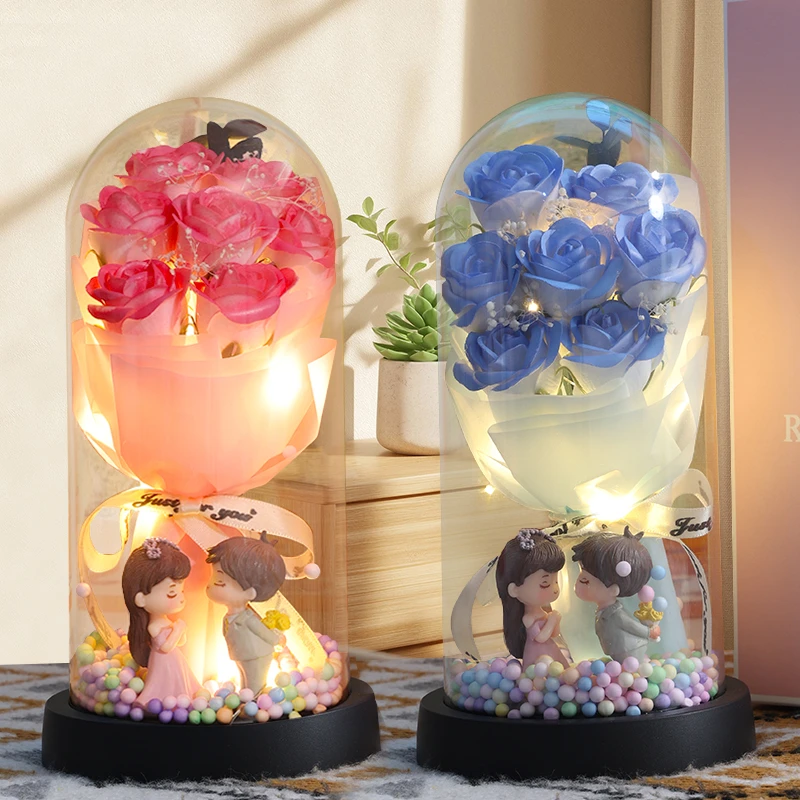 520情人节礼物送女友朋友女生老婆生日惊喜浪漫永生花高级感表白