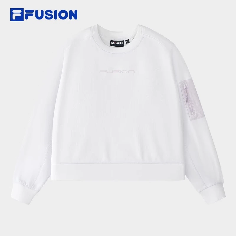 FUSION斐乐欧若风时尚圆领卫衣套头休闲长袖宽松T11W511207F