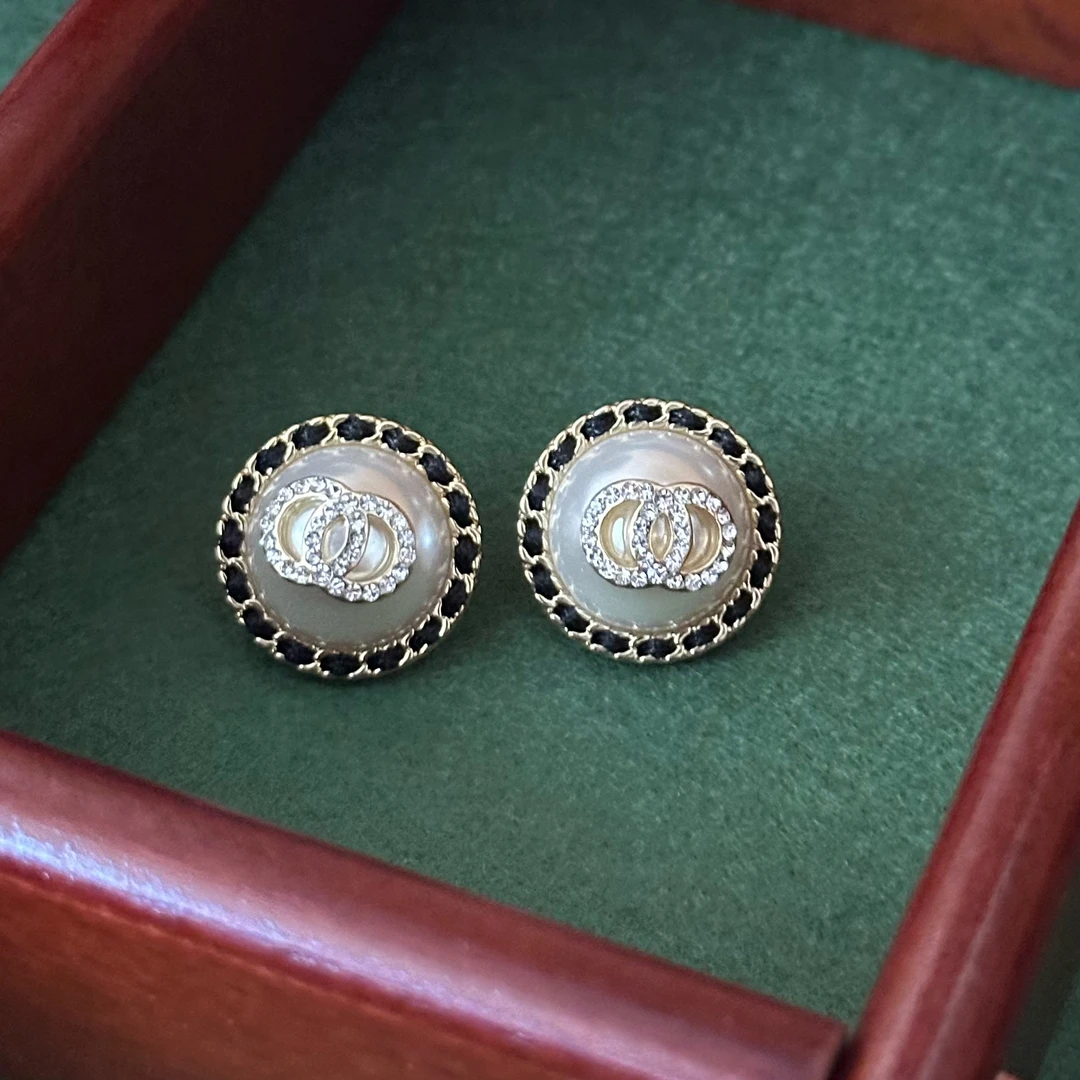 铜合金合成锆石耳饰 E0324 时尚优雅气质经典高贵简约耳钉