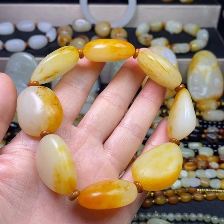 日***山手链未镶嵌和田玉