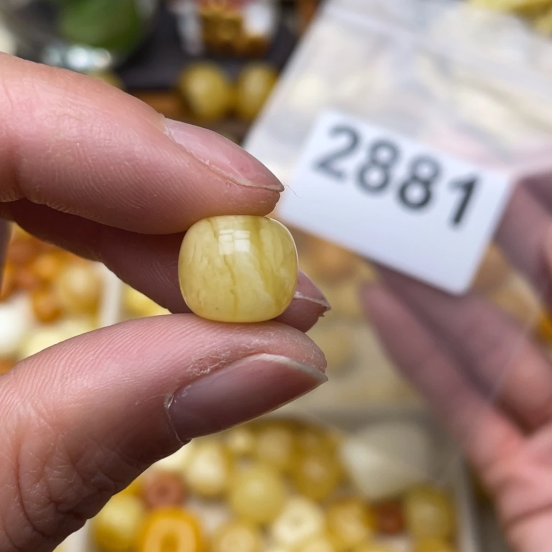 蜜蜡珠宝奇石未镶嵌皮坑➕粉点12