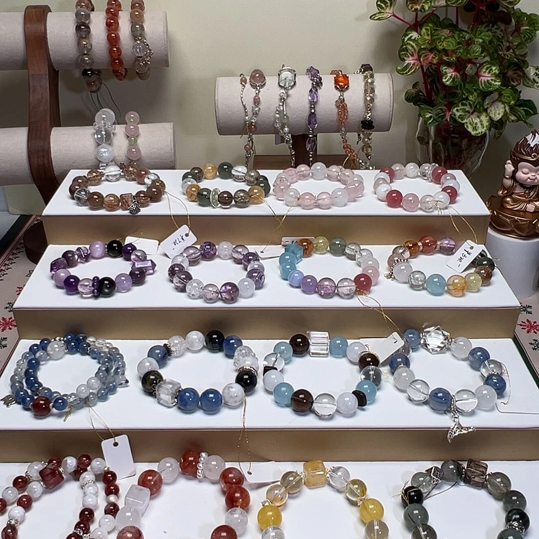 未镶嵌烟晶手链单珠